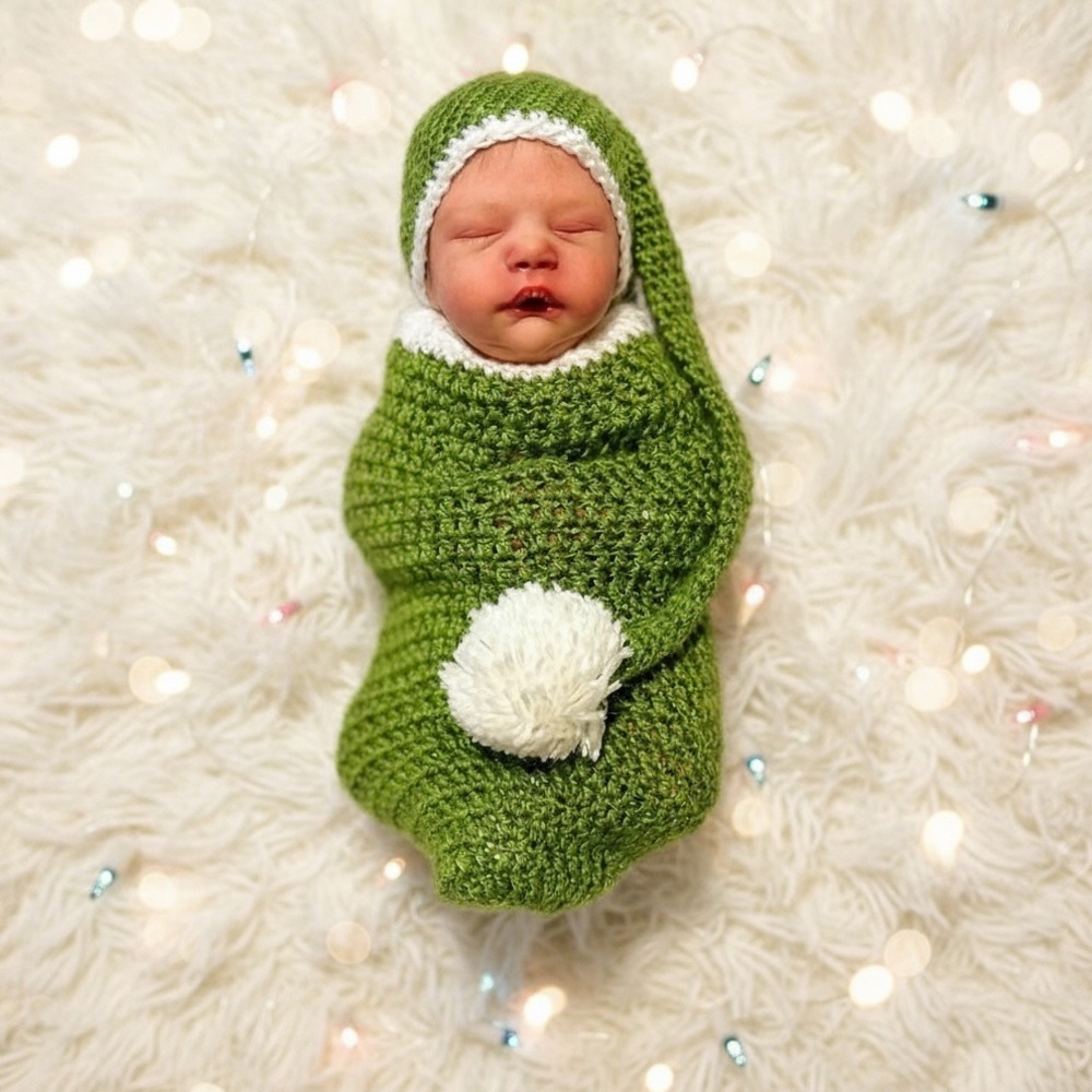 Handmade crochet newborn photo props